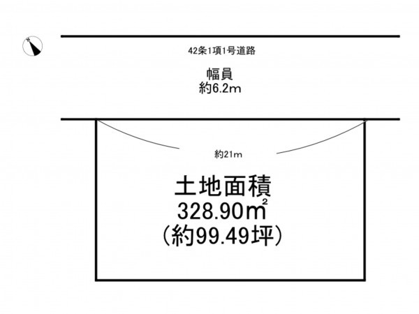 阪南市箱作、土地の間取り画像です