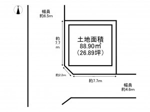 泉南市樽井、土地の間取り画像です