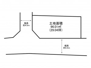 泉南市幡代、土地の間取り画像です