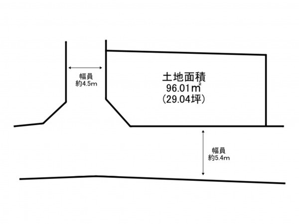 泉南市幡代、土地の間取り画像です
