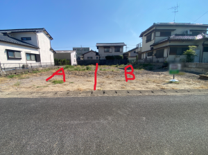 大垣市新長沢町、土地の画像です