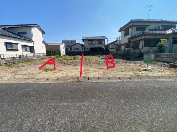 大垣市新長沢町、土地の画像です