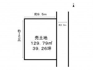 大垣市本今町、土地の間取り画像です