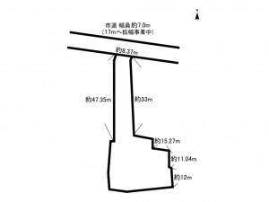 館林市本町、土地の間取り画像です
