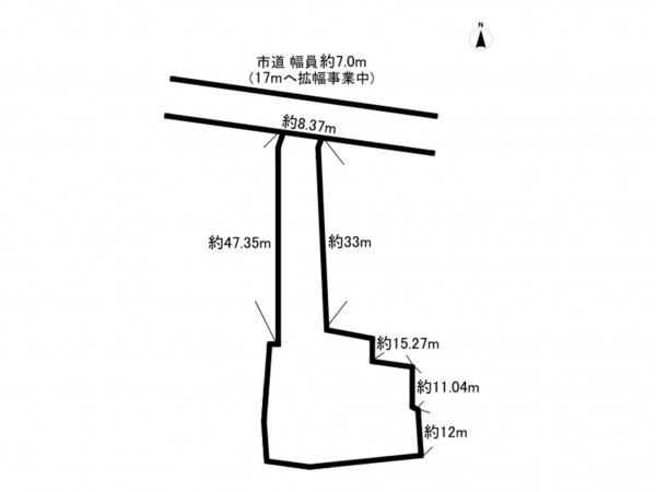 館林市本町、土地の間取り画像です