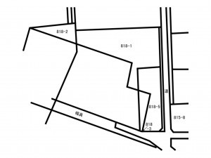 館林市成島町、土地の間取り画像です