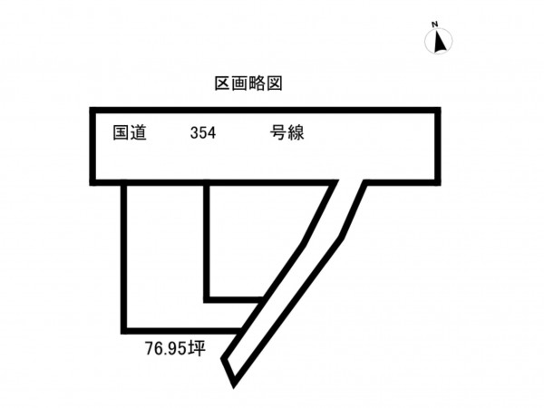 館林市美園町、土地の間取り画像です