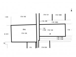 館林市近藤町、土地の間取り画像です