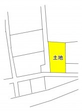 邑楽郡明和町梅原、土地の間取り画像です