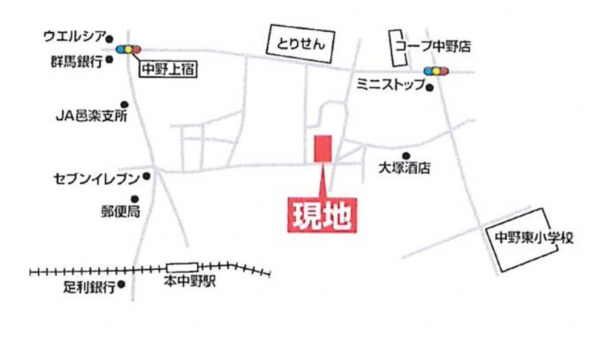 邑楽郡邑楽町大字中野、土地の画像です