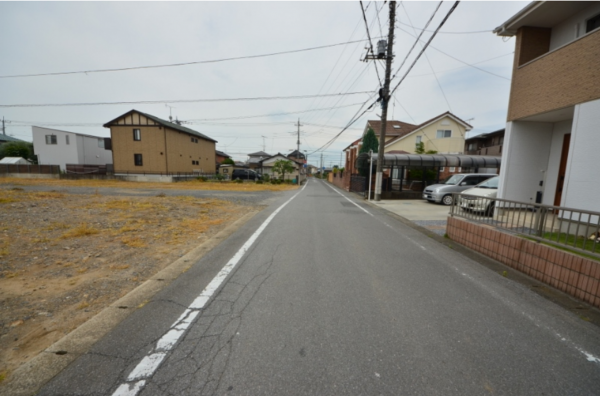 館林市西美園町、土地の画像です