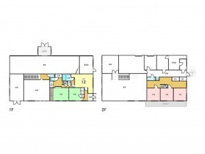 館林市緑町、収益物件/住宅付店舗の間取り画像です