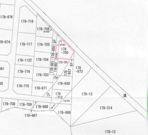 館林市近藤町、土地の間取り画像です