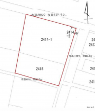 館林市花山町、土地の間取り画像です