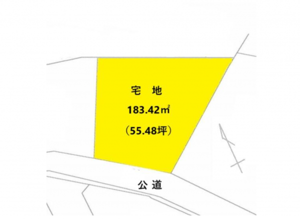 館林市西美園町、土地の間取り画像です