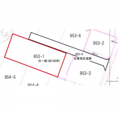 館林市大街道、土地の間取り画像です
