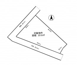 豊田市若林東町、土地の間取り画像です