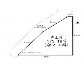 豊田市野見山町、土地の間取り画像です