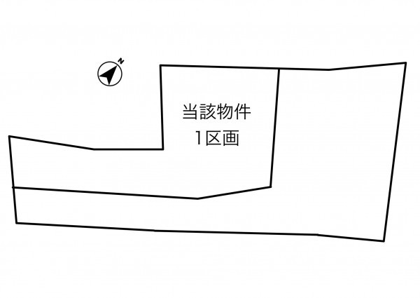 豊田市平戸橋町、土地の間取り画像です
