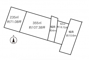 豊田市栄生町、土地の間取り画像です