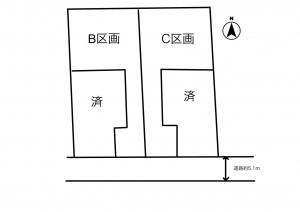 豊田市今町、土地の間取り画像です