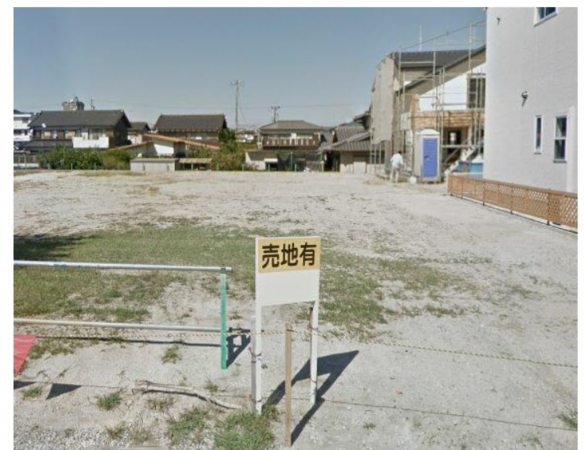 豊田市今町、土地の前面道路を含む現地写真画像です