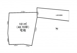 豊田市住吉町、土地の間取り画像です