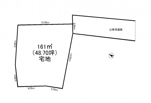 豊田市住吉町、土地の間取り画像です