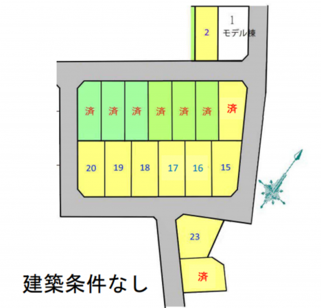 豊田市大林町、土地の間取り画像です