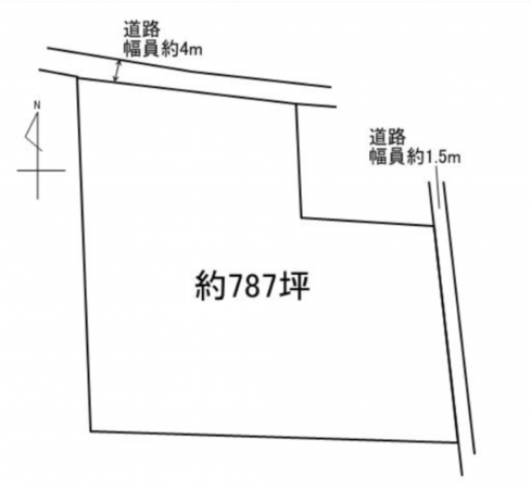 豊田市若林東町、土地の間取り画像です
