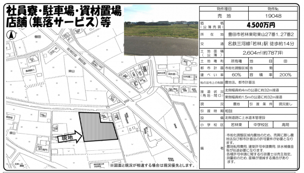 豊田市若林東町、土地のその他画像です