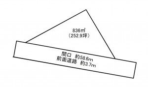 豊田市豊栄町、土地の間取り画像です