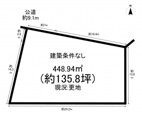 豊田市栄町、土地の間取り画像です