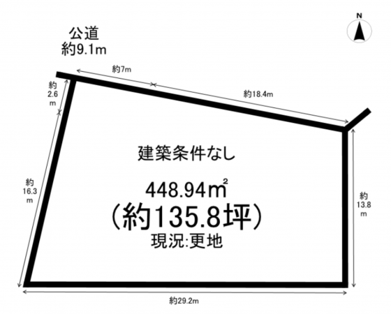 豊田市栄町、土地の間取り画像です