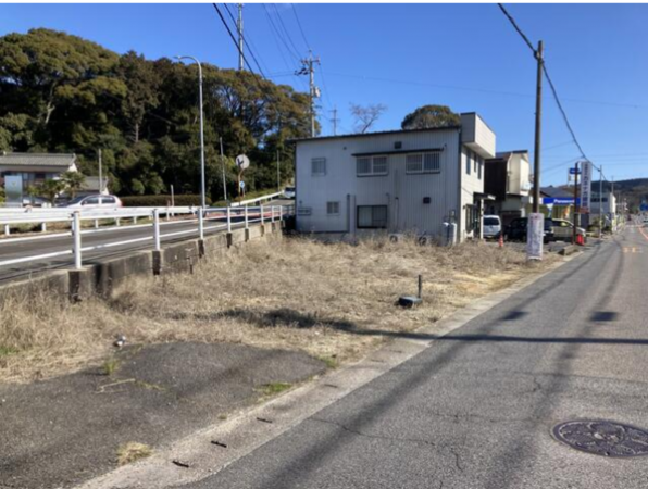 豊田市市木町、土地の前面道路を含む現地写真画像です