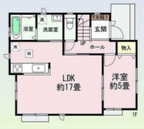豊田市越戸町、新築一戸建ての間取り画像です