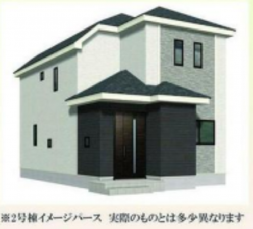 豊田市志賀町、新築一戸建ての完成予想図（外観）画像です