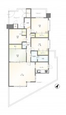 豊田市前山町、マンションの間取り画像です