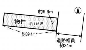 豊田市下林町、土地の間取り画像です