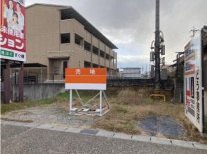 豊田市下林町、土地の前面道路を含む現地写真画像です