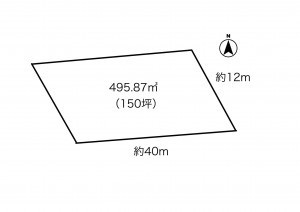 豊田市西山町、土地の間取り画像です