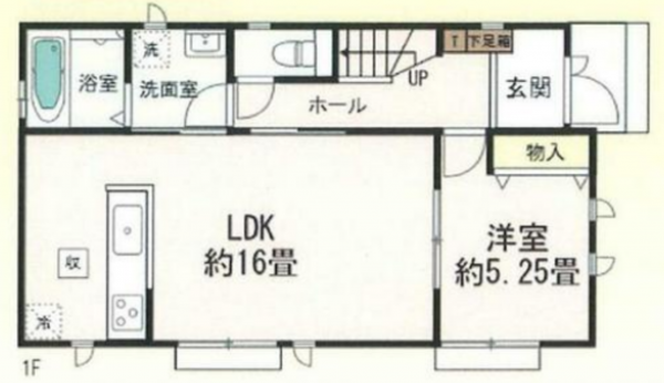 豊田市越戸町、新築一戸建ての間取り画像です