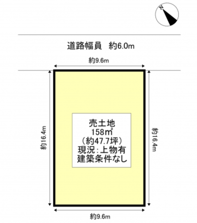 豊田市柿本町、土地の間取り画像です