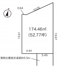 豊田市野見山町、土地の間取り画像です
