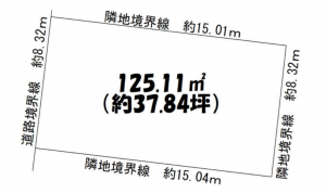 豊田市挙母町、土地の間取り画像です