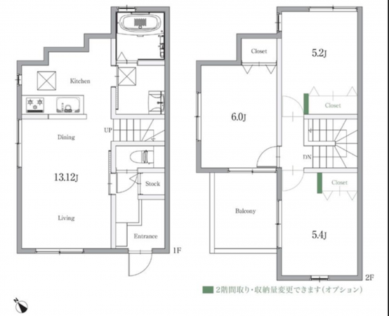 豊田市山之手、新築一戸建ての間取り画像です