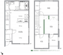豊田市山之手、新築一戸建ての間取り画像です