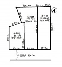 豊田市市木町、土地の間取り画像です
