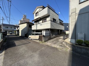豊田市豊栄町、土地の前面道路を含む現地写真画像です
