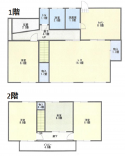 豊田市小川町、中古一戸建ての間取り画像です